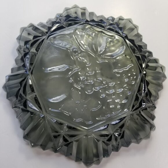 Vintage Glass Dish Ruffled Bowl Federal Pioneer Fruit Pattern 11" Centerpiece - Picture 11 of 16